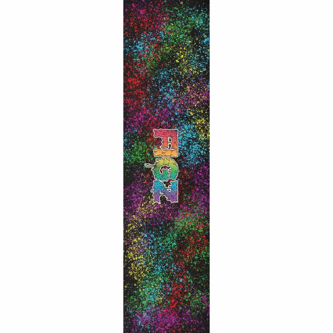 Figz XL Pro Scooter Griptape - Rainbow Splatter