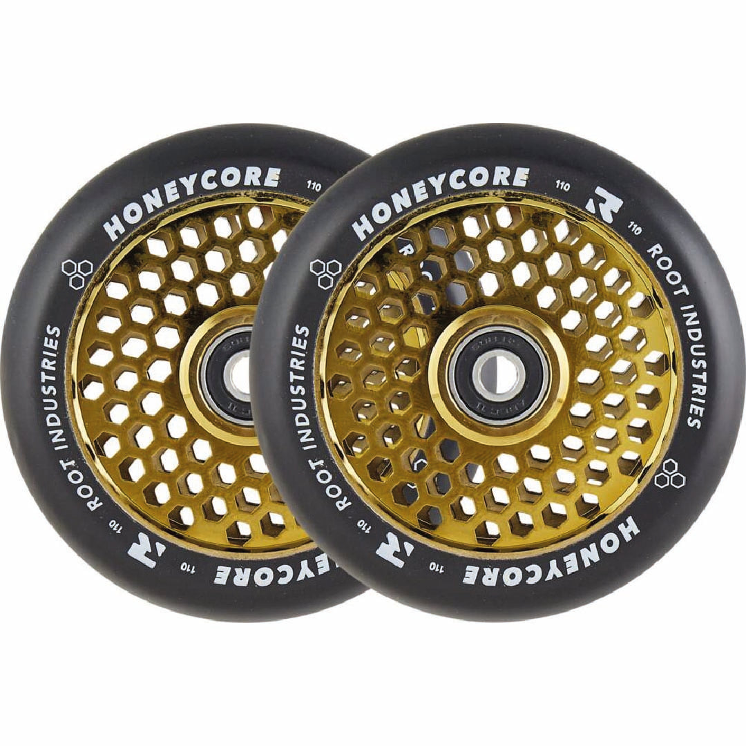 Root Honeycore Black Pro Scooter Wheels 2er-Pack