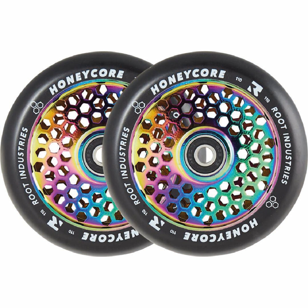 Root Honeycore Black Pro Scooter Wheels 2er-Pack