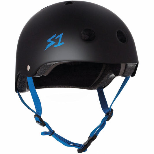 S-ONE Helmet Lifer black - cyan straps