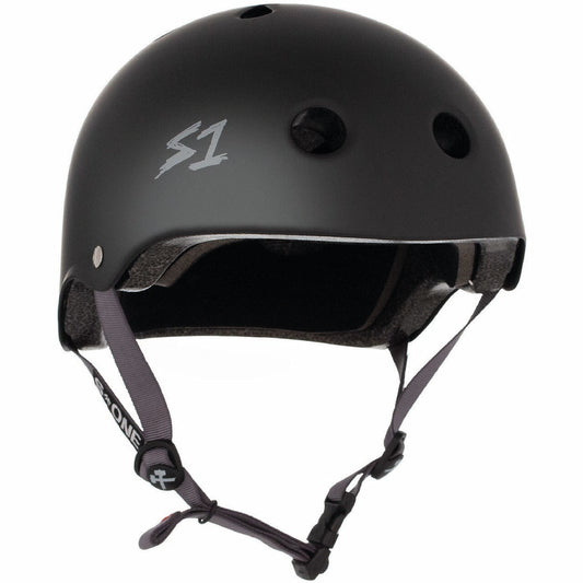 S-ONE Helmet Lifer black - bright grey straps