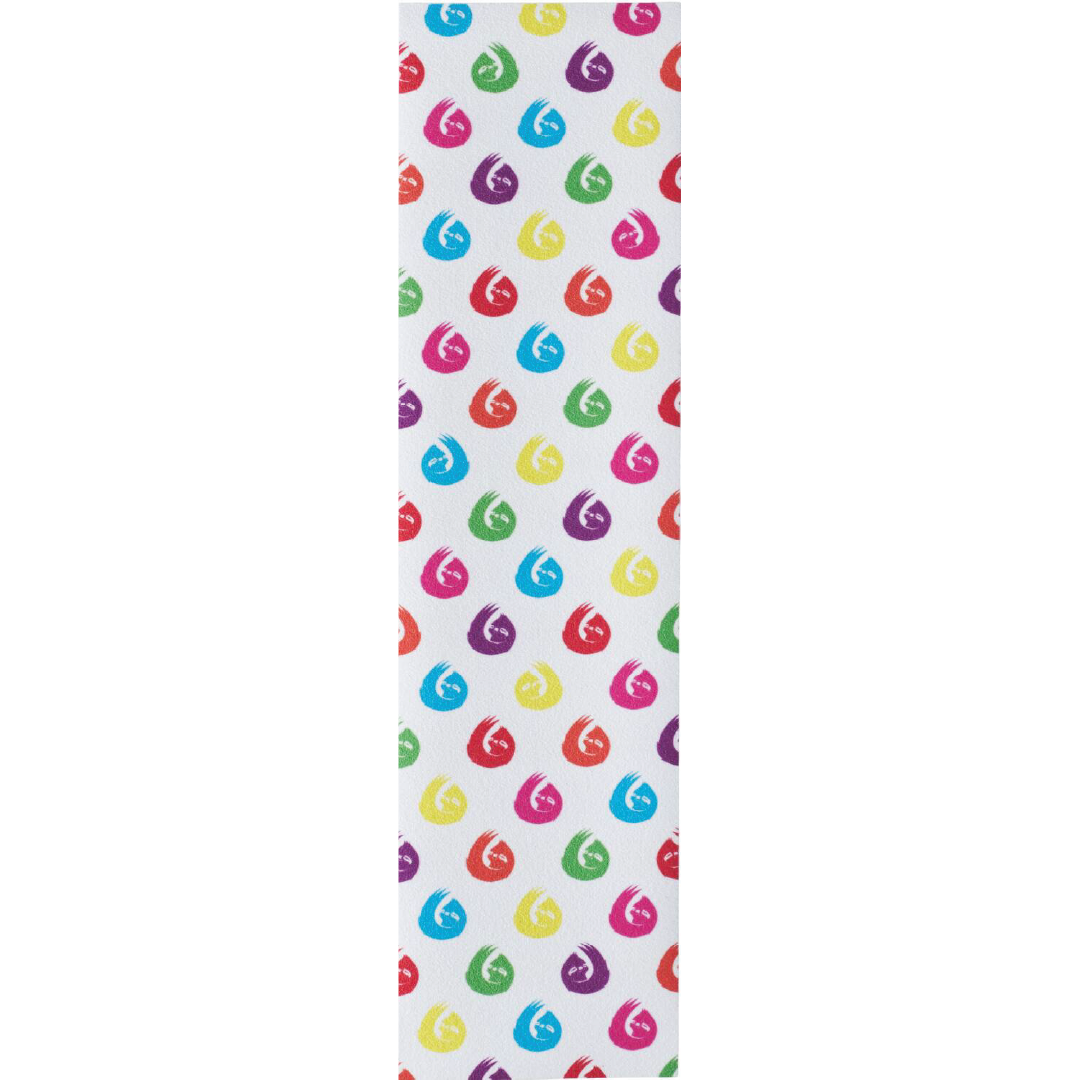 Hella Grip Sloth Dot Pro Scooter Griptape - White / Rainbow